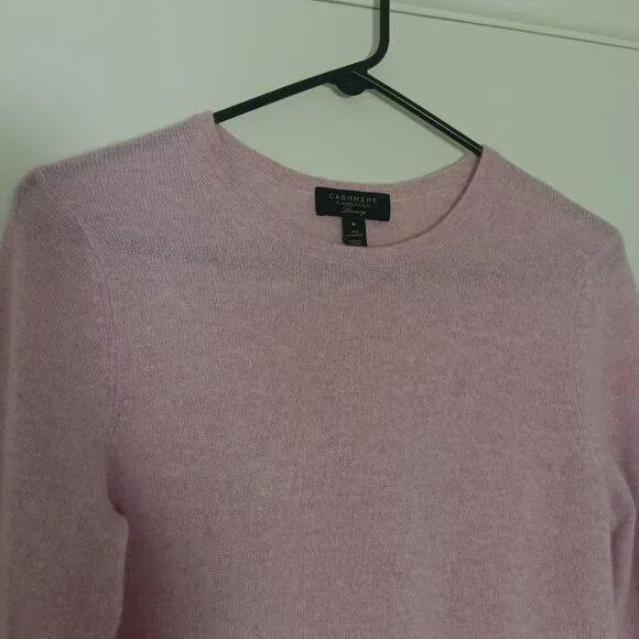 cashemere charter club crewneck pink medium - Picture 3 of 6